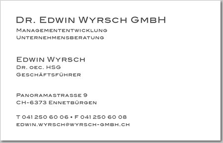 Dr. Edwin Wyrsch GmbH